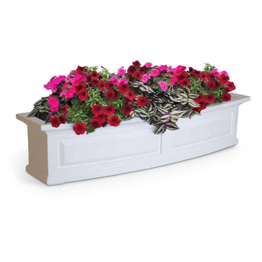 ede6faeb1ce258cc0f209d06243bcbba9cd3d93a6185537c3f6b714b7915855b.jpg Mayne 5 ft. Nantucket Window Box - White - Image 1