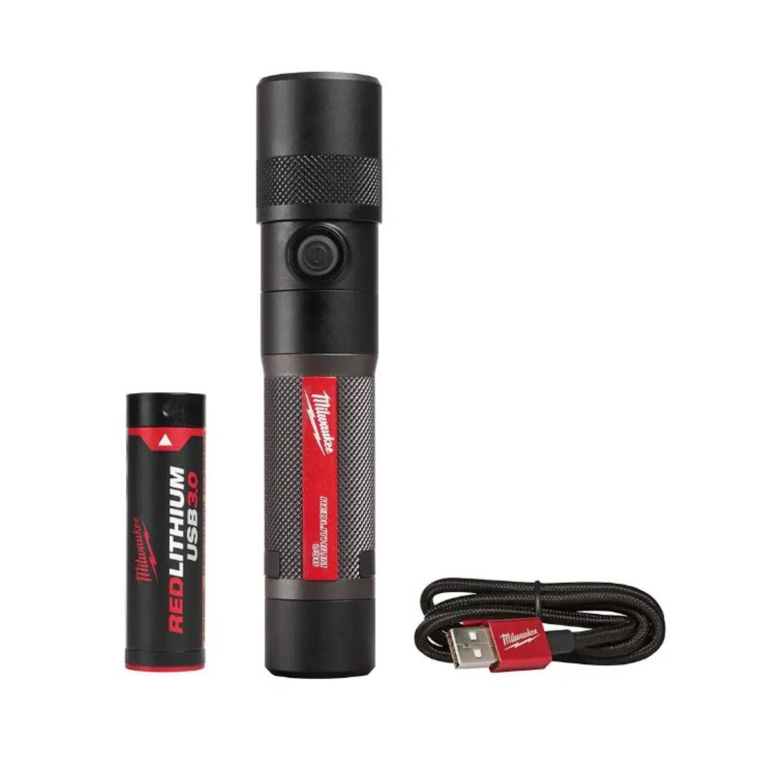 edf0cb88b8401e3f1d17e1db65f5b1c6070aae404775ebece4e0f61ca4b37b94.jpg Milwaukee 2161-21 1100 Lumens LED USB Rechargeable Twist Focus Flashlight - Image 1