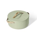 Beautiful 5 Quart Dutch Oven, Sage Green by Drew Barrymore