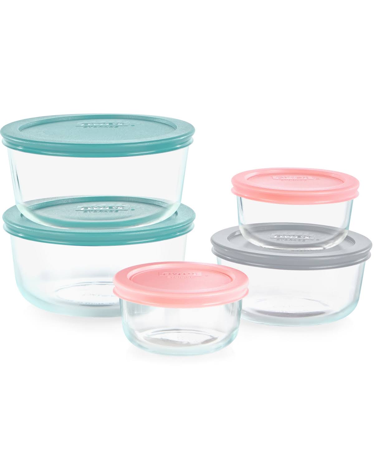 ee31f1b517dd4df4f2312d0c2a713a44c1887bbfbf288b5d583469b1007f21e8.jpg Pyrex Simply Store 10 Piece Glass Storage Set - Clear - Image 1