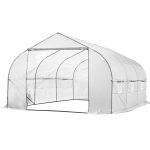 Biltek 11ft Portable Walk-In Garden Greenhouse Outdoor Green House for Fruits, Vegetables, Plants, and Flowers - 11' Long x 10'