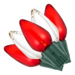 Home Accents Holiday 24L Red and Warm White Smooth C9 Steady Lit LED Lights