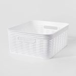 Wave Medium Storage Bin White - Brightroom