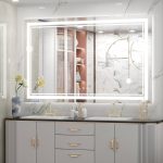 Adorna Frameless LED Lighted Bathroom / Vanity Mirror with Brightness Adjustable, Memory Function, Anti-Fog Orren Ellis Size: 30" x 48"