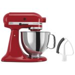 KitchenAid Artisan Series 5 Quart Tilt-Head Stand Mixer with Flex Edge Beater, Empire Red (ksm150feer)