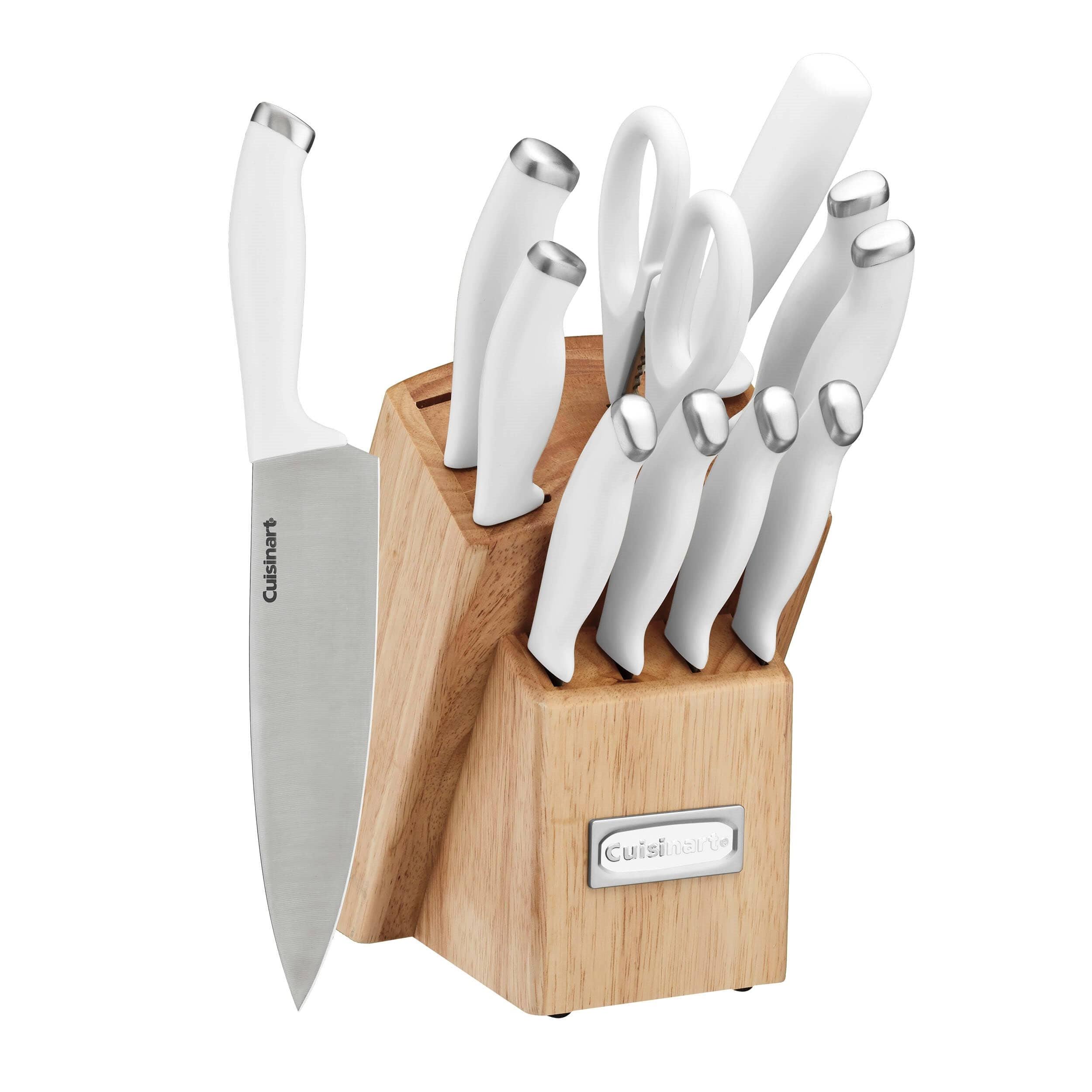 eed54f0e4888c0f541ec2a64393073cadb1ca30a4953127be12c0caf9914b755.jpg Cuisinart Color Pro Collection 12-Piece Block Cutlery Set - White - Image 1