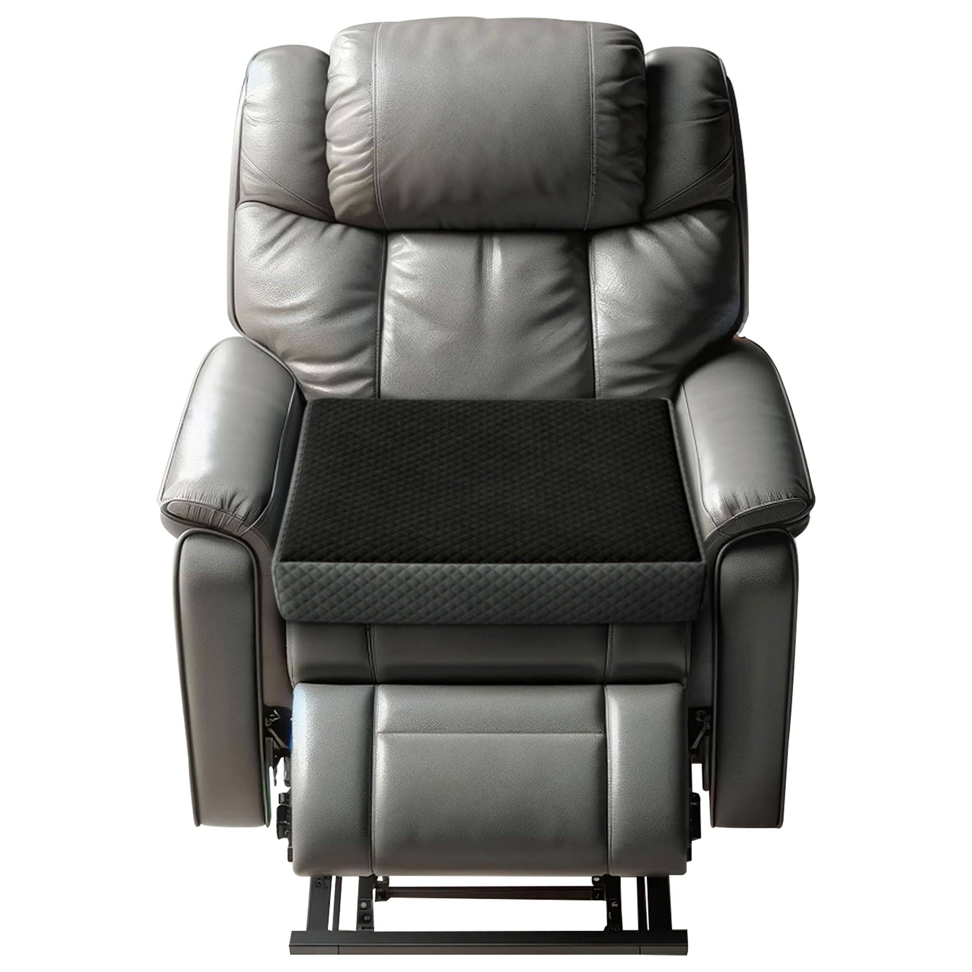 eef51f4abec6d2e54472bdf27c39a89a99c5ca200d7bb3ce6f859904c4c4cea7.jpg K?lbs Extra Large Recliner Cushion | Chic 2 Tone Velvet Cover | Memory Foam Seat Cushion 5 inch Thick 20" x 20" Large | Recliner Chair Cushion for - Image 1