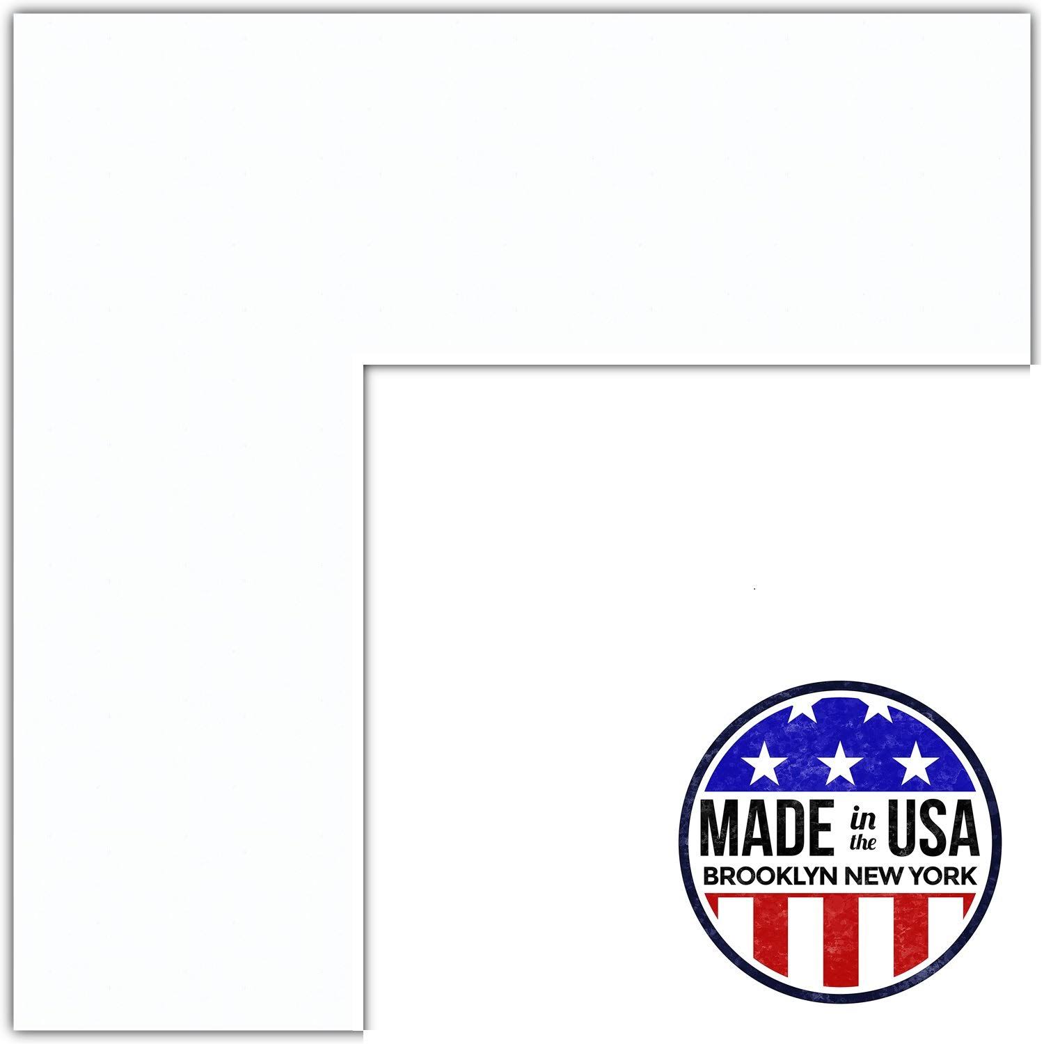 ef01f68b99b6c8a4d35d30d4d0e1789bdda18d379a2c9d7979abc2b0e5814df9.jpg ArtToFrames 20x20 Smooth White Super White Custom Mat for Picture Frame with 16x16 Opening Size (Mat Only, Frame Not Included) - Image 1