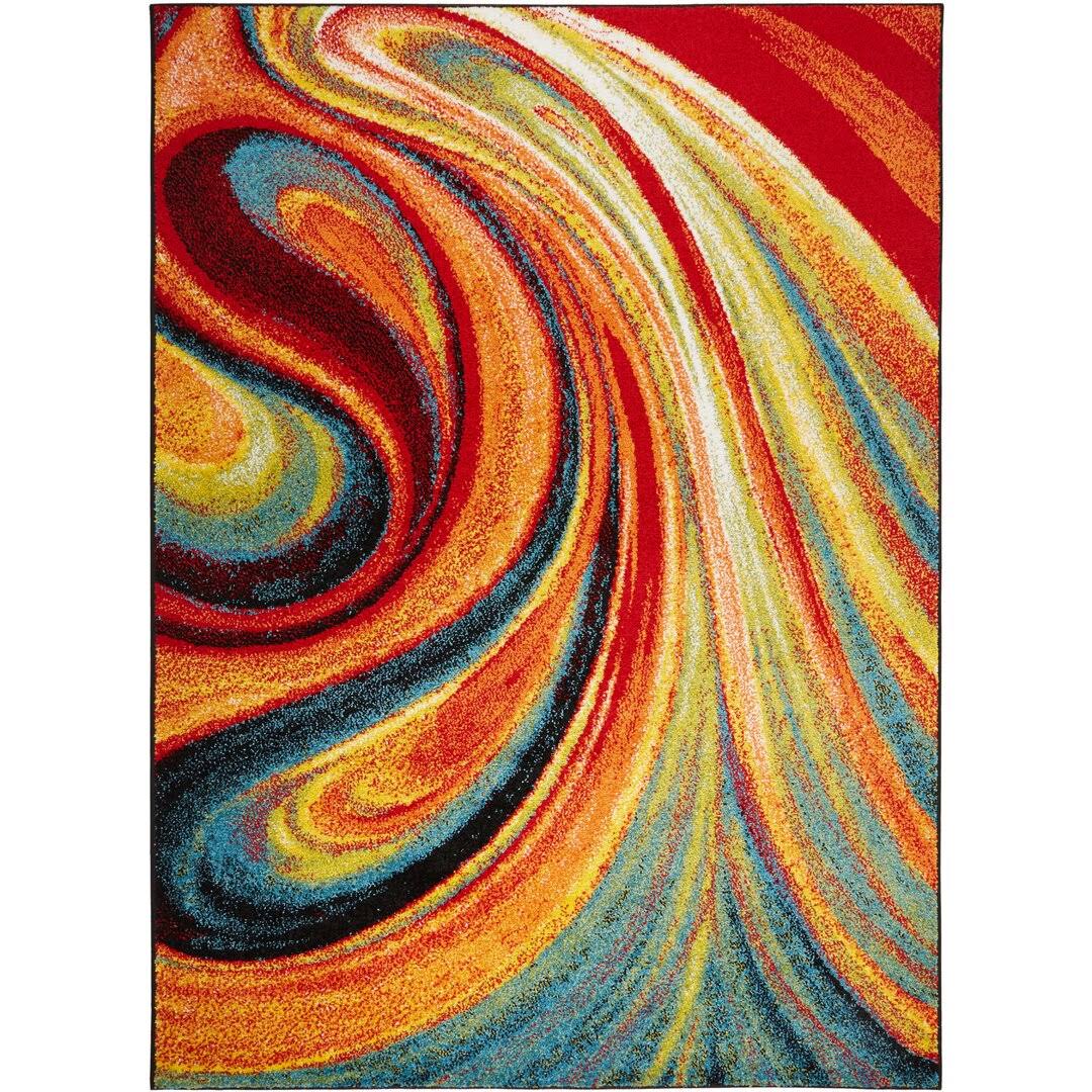 ef0dffad632befb160425dc34eab093f3e92faae4f6a59b9d2ac39ef33df2b7c.jpg Zipcode Design Peyton Multi-Colored Area Rug Rug Size: 3'3" x 4'3" - Image 1