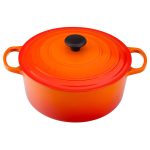 Le Creuset Round Cast Iron Dutch Oven, Flame, 7.25 qt