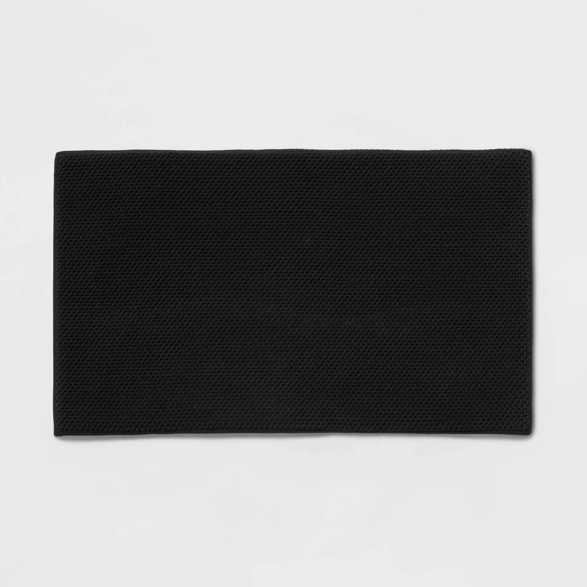 ef8b6b97e54d04bb6ec807499cbec03de3591001a0e6a701e787292ea1b365b9.jpg 20"x34" Performance Plus Cotton Memory Foam Bath Rug Black - Threshold - Image 1