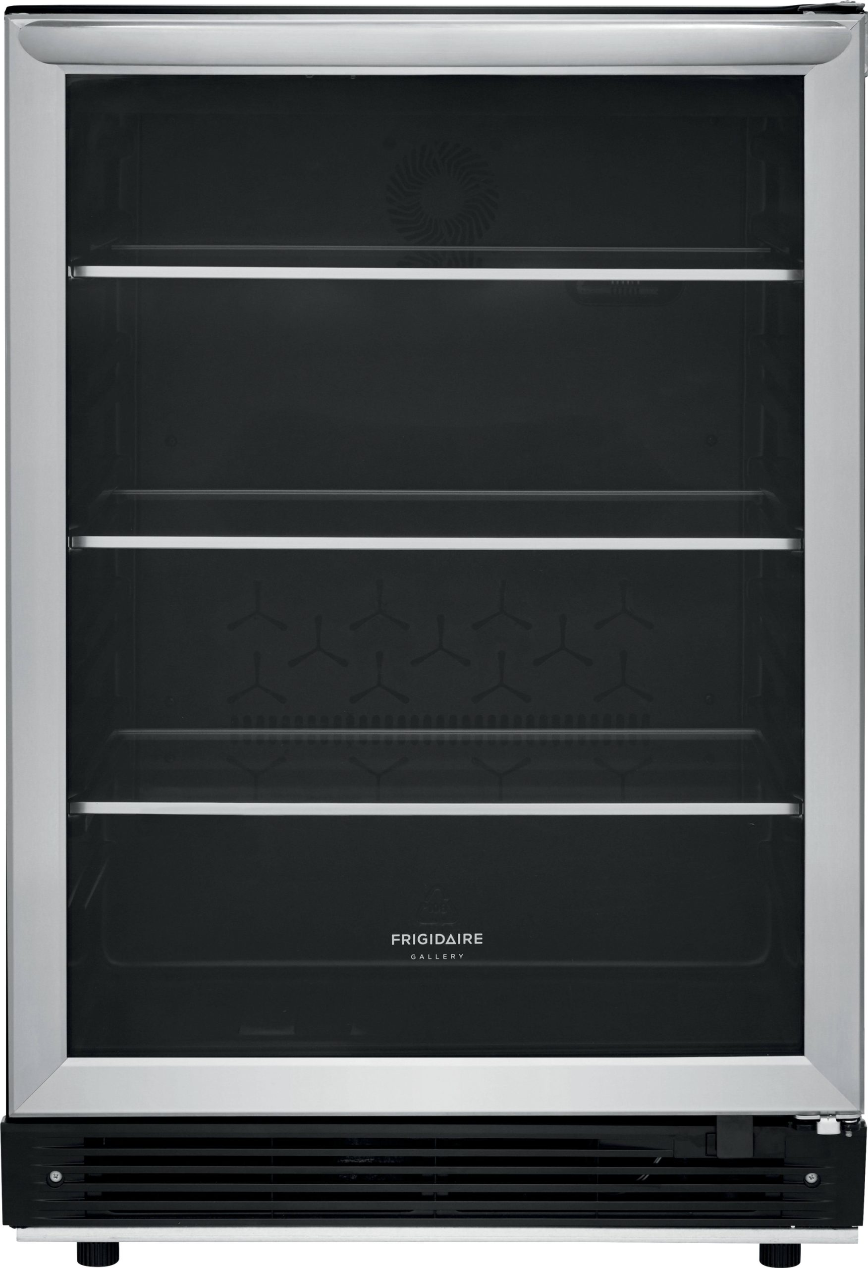 ef931173c3bdd6d9488669f0581875a804eae319f31d6a1d82755275bc99380a.jpg Frigidaire FGBC5334VS 24" Undercounter Gallery Series Beverage Center w/ 5.3 Cu. ft. Capacity Door Alarm LED Interior Lighting Reversible Door Swing - Image 1