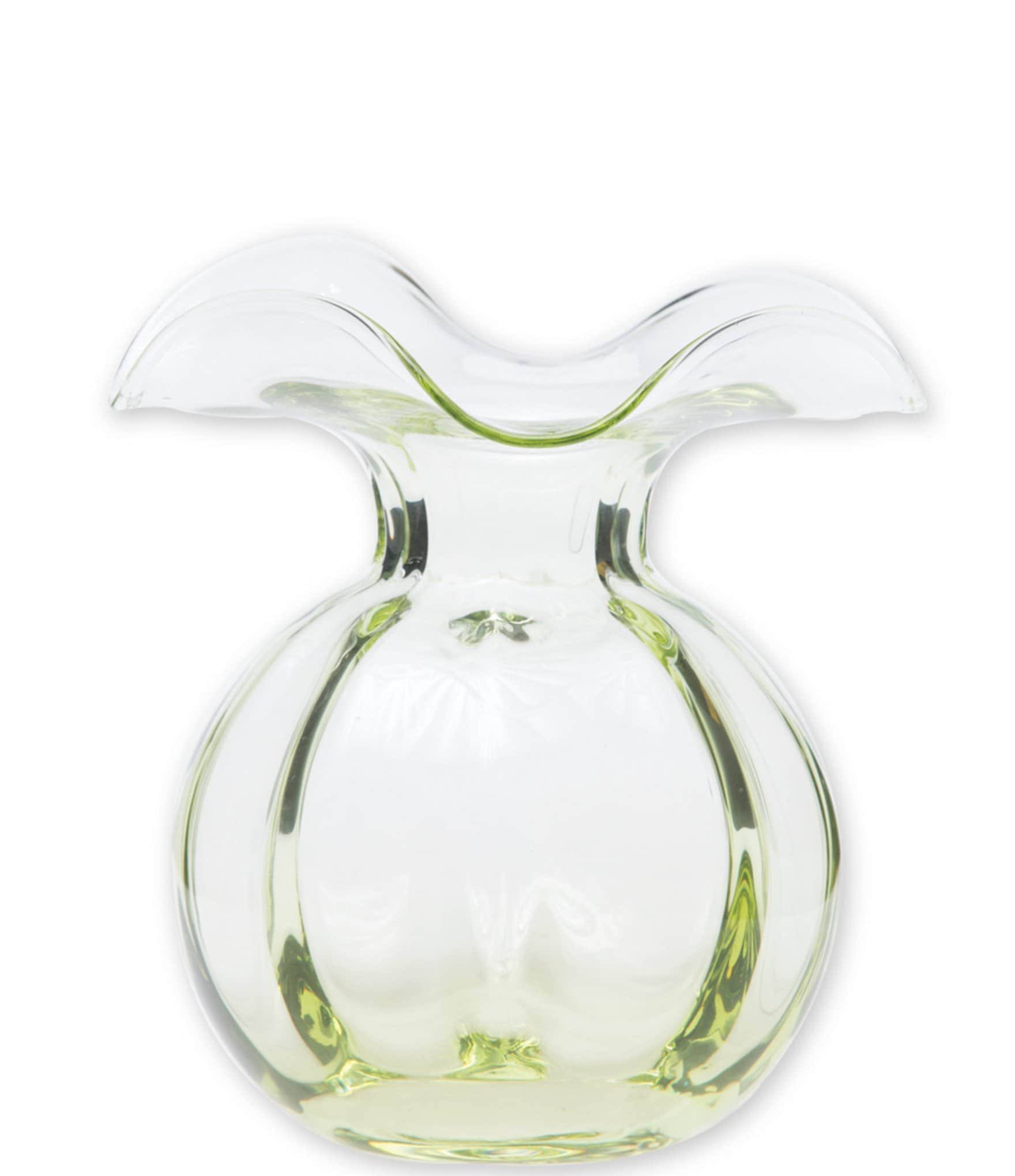 efa28d5c3a8f641d2d070cfcb6cd8e26d850453f2fd315a8131152bdf67cce72.jpg Vietri Hibiscus Glass Bud Vase - Green - Image 1