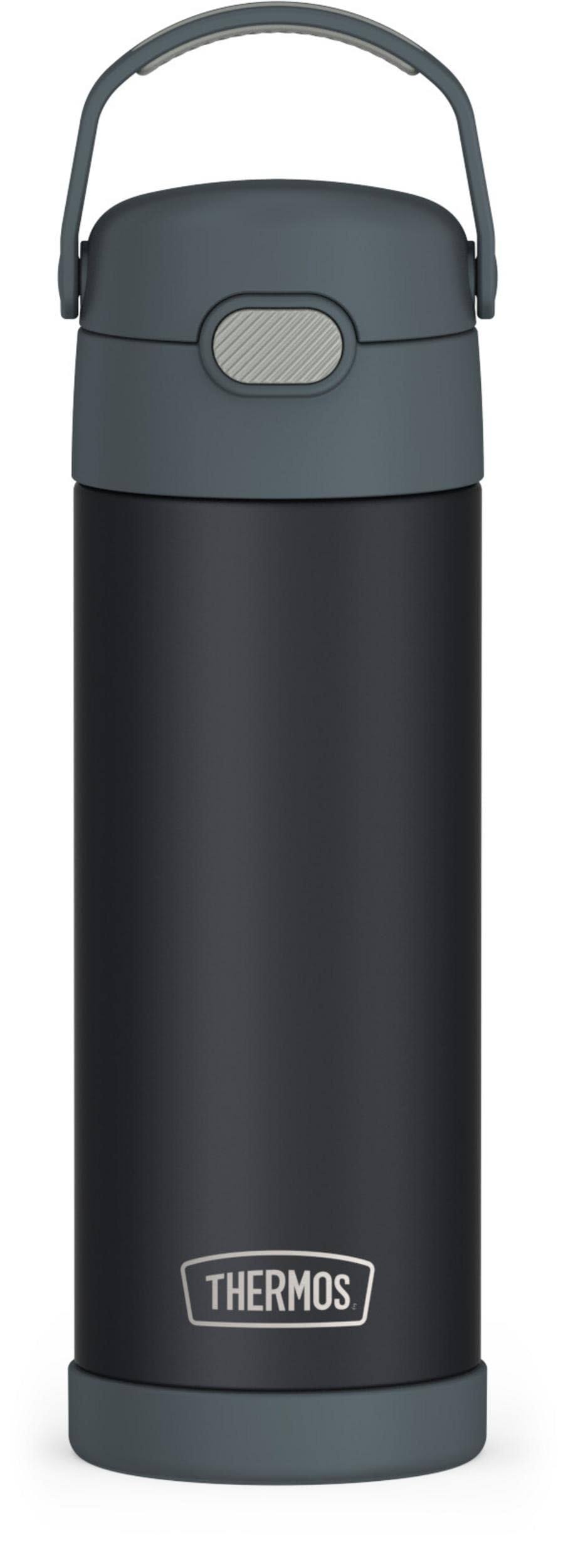 efadb438ab1d2dfcdeae4e515a1b55408ac17569eb37898ea459b7dda5977880.jpg Thermos 16oz Stainless Steel Funtainer Water Bottle with Bail Handle - Charcoal Pearl - Image 1