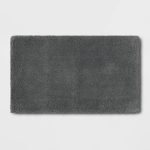 24"x40" Bath Rug Dark Gray- Threshold Signature