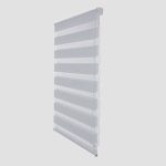Luckup Horizontal Window Shade Blind Zebra Dual Roller Blinds Day and Night Blinds Curtains,Easy to Install 413' x 90' White, 41.3' x 90'