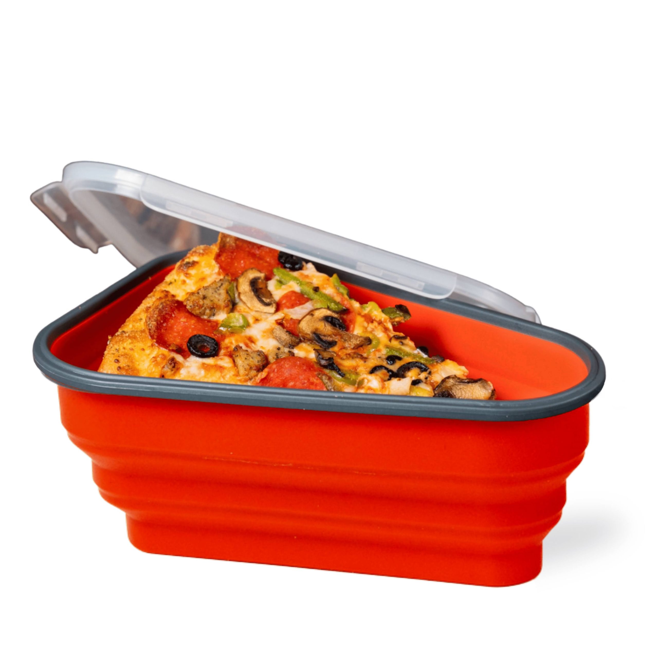 f02805c070cb4b976a5f55898fe578b3e5eaf61df59640793a8373413c3006fe.jpg The Perfect Pizza Pack - Reusable Pizza Storage Container with 5 Microwavable Serving Trays - Adjustable Pizza Slice Container to Organize & SA - Image 1
