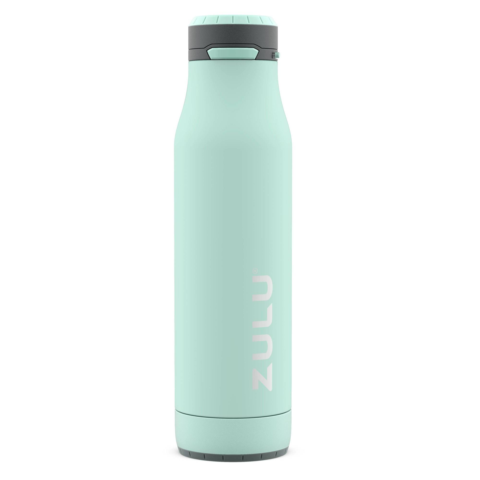 f03120b152137135bfe40484bd2fddca812a57af67a81765cc8f36854a76373e.jpg Zulu Ace Vacuum Insulated Stainless Steel Water Bottle with Removable Base - Leak Proof Lid - Antimicrobial Spout, 24 oz, Yucca - Image 1