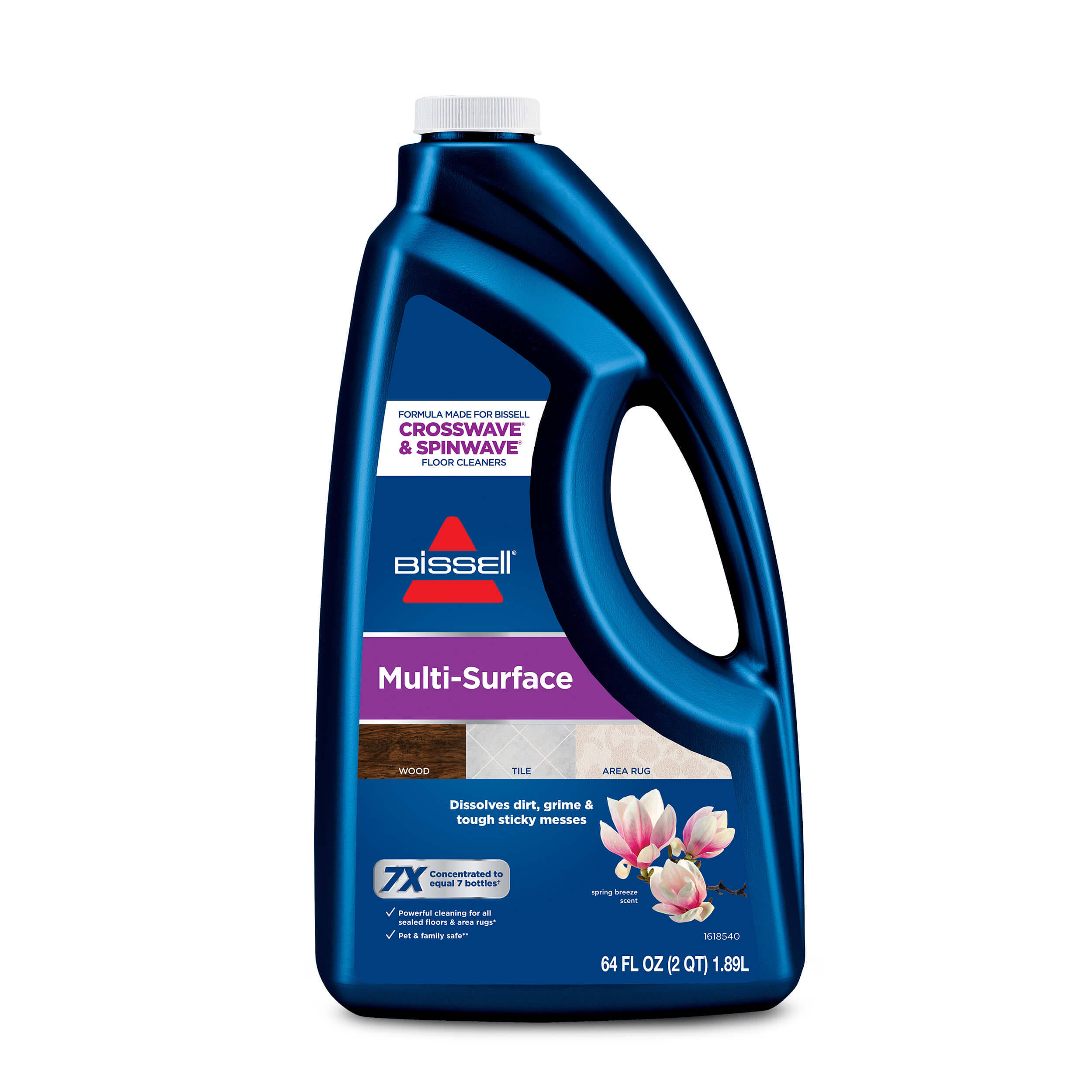 f03f196f75222a6807690e01c14eb8bd8bd7078c88f524dc3d99a73145f7debb.jpg BISSELL MultiSurface Floor Cleaning Formula - Crosswave and Spinwave - 64 oz (17891) - Image 1