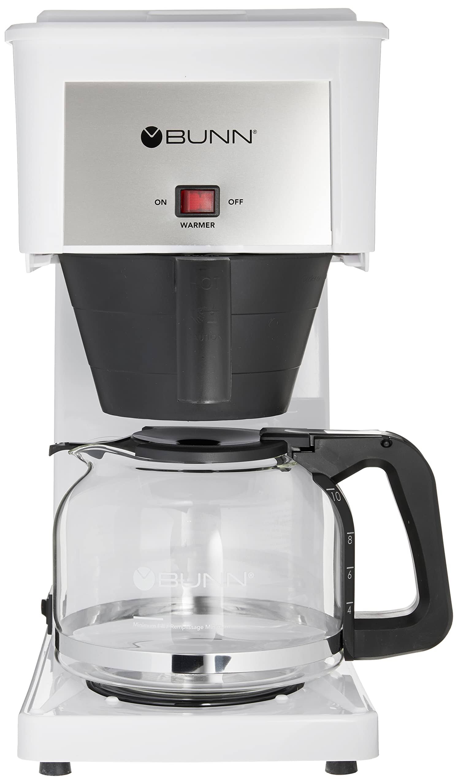 f0485694aae605e60e2f77ba667a121c9059c81aa0c20dd88c1f62be002223e7.jpg Bunn GRW Velocity Brew 10-Cup Original Home Coffee Maker - White - Image 1
