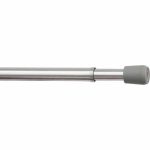 Mainstays Spring Tension Window Curtain Rod, Grey/Silver