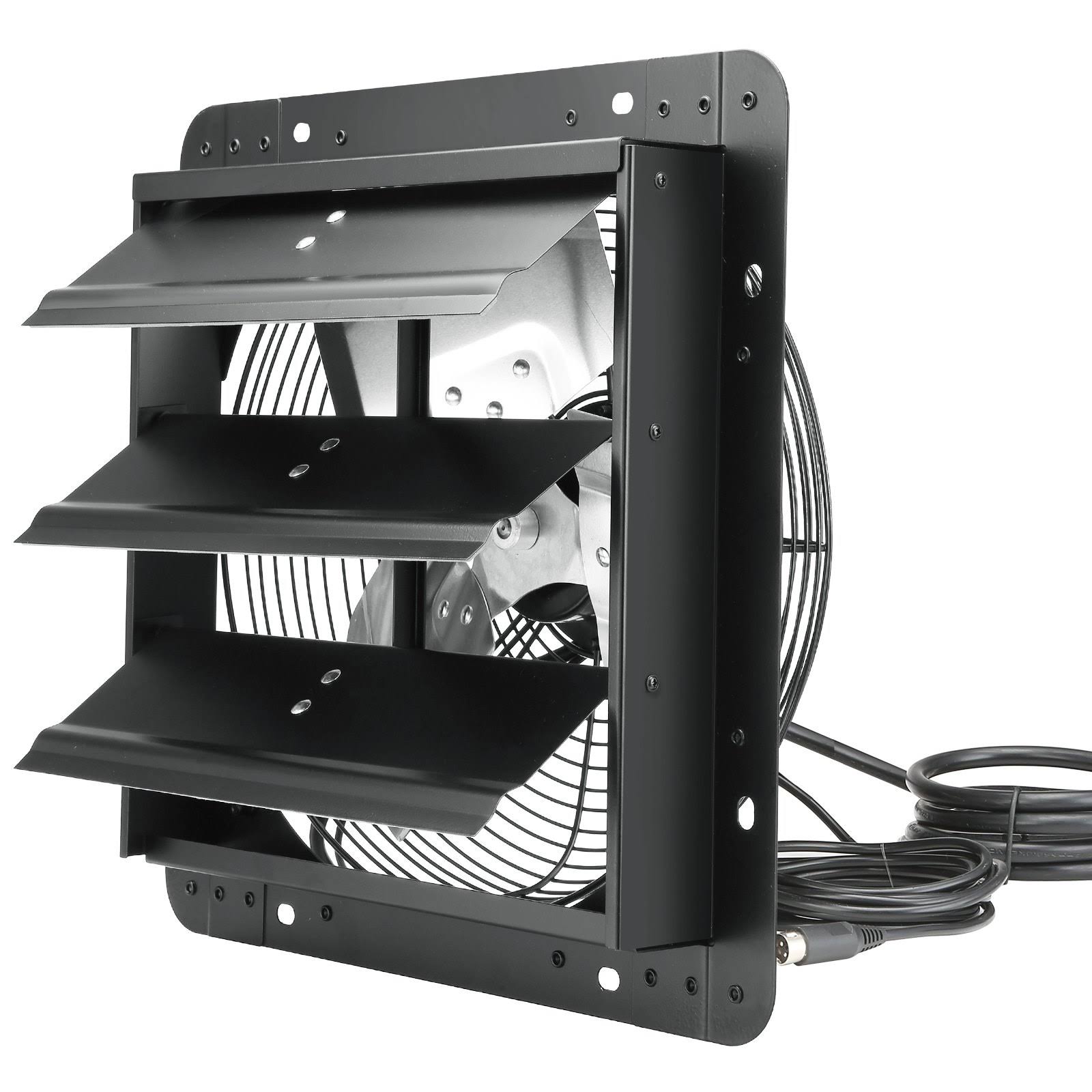 f1087b57af61df0f820581f7a061304cfad7d43bcb8f96e983fe5df2481d3188.jpg VEVOR Shutter Exhaust Fan, 12'' with Temperature Humidity Controller, EC-Motor, 940 CFM, 10-Speed Adjustable Wall Mount Attic Fan, Ventilation and Co - Image 1