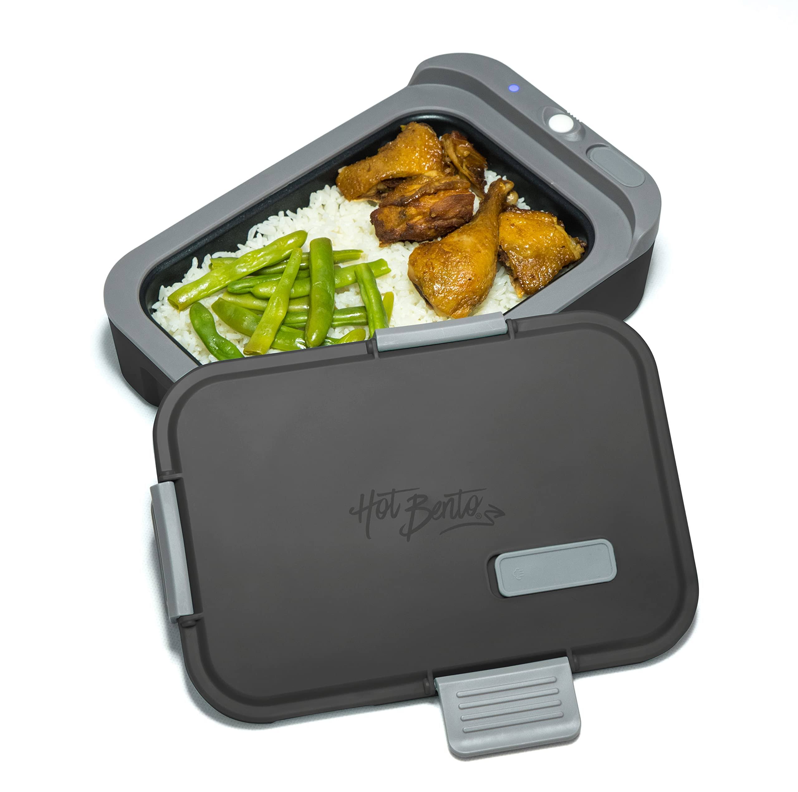 f1224cac7c84e5d7ee41d2b322ba3b60a2015250154b51f2bac773a054888bf5.jpg Hot Bento ÿ Self Heated Lunch Box and Food Warmer ÿ Battery Powered, Portable, Cordless, Hot Meals for Office, Travel, Jobsite, Picnics, Outdoor - Image 1