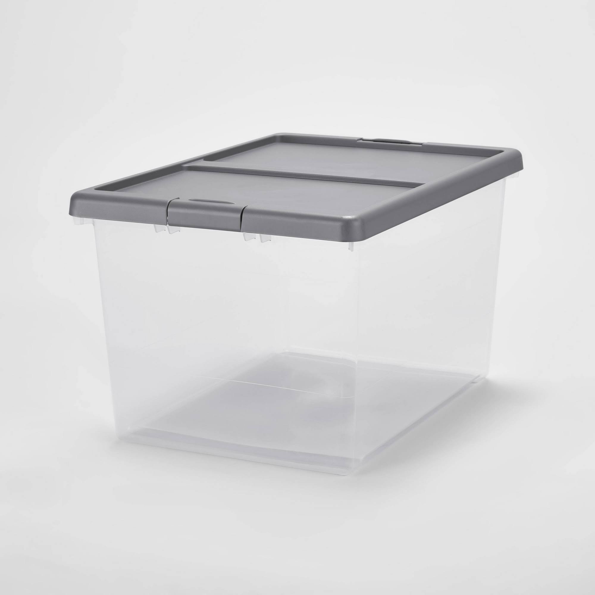 f17fe79b848a78716785f215189070b527a54fb75846abf2637f39a011da45ae.jpg Brightroom Large Latching Clear Storage Box - Image 1