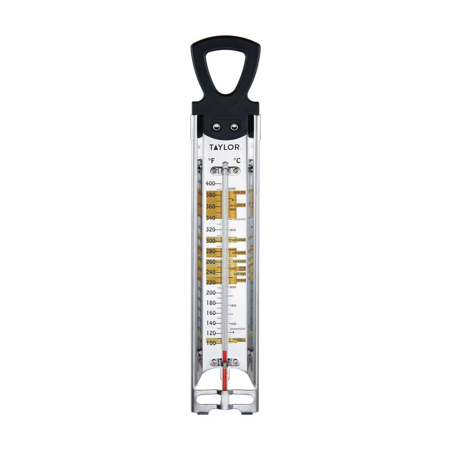 f18e6321d5da00f534ba3411d851b2e1836f75ed00eb77ca8a4d370a54fe66b4.jpg Taylor Deluxe Candy/Deep Fryer Thermometer - Image 1