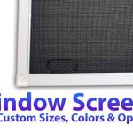 Window Screens Pre-Framed, Ready to Hang - Home Replacement Window Screens - Custom Sizes, Colors & Options - Frame Color: (White), Material Type: (
