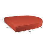 Jeco Outdoor Patio 19-inch Chair Cushion, Red