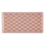 Martha Stewart Miles Red 19.6 in. x 39 in. Trellis Air Mat Kitchen Mat