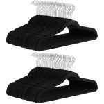 AmazonBasics Velvet Suit Clothes Hangers, 100-Pack, Black