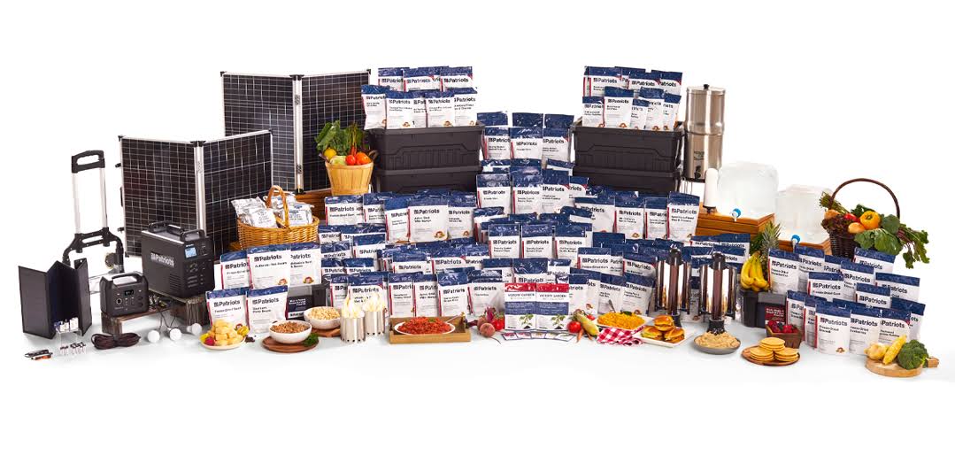 f2205d85e1915899bd0342fc44e7f322678a479effc4522c95264f7fb7d03270.jpg 4Patriots: 3-Month Survival Food Kit - Emergency Food Supply, Freeze Dried Food, Designed to Last 25 Years, 688 Servings, 135,44 - Image 1