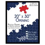 20x30 Puzzle Frame | Picture Frame | Poster Frame | 1.25 inch Black MDF Frame | Plexi Glass and Hanging Hardware Included