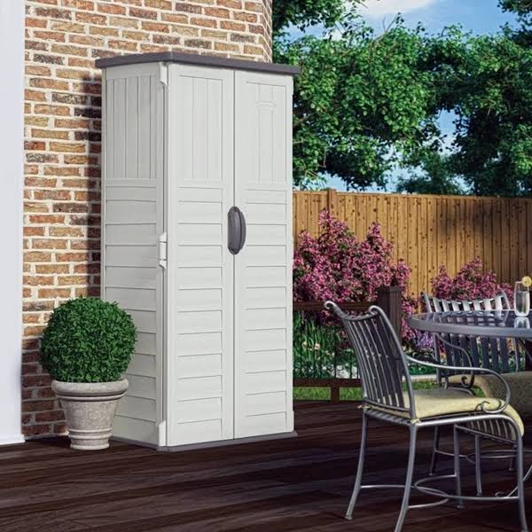 f2460fb52671497a7036ccaf85423c3828af1c7d63cfeb7c1f4647d23e6d2027.jpg Suncast BMS1250 Vertical Storage Shed - Image 1