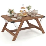 Tangkula  35.5-Inch Rectangle Wooden Center Table for Living Room