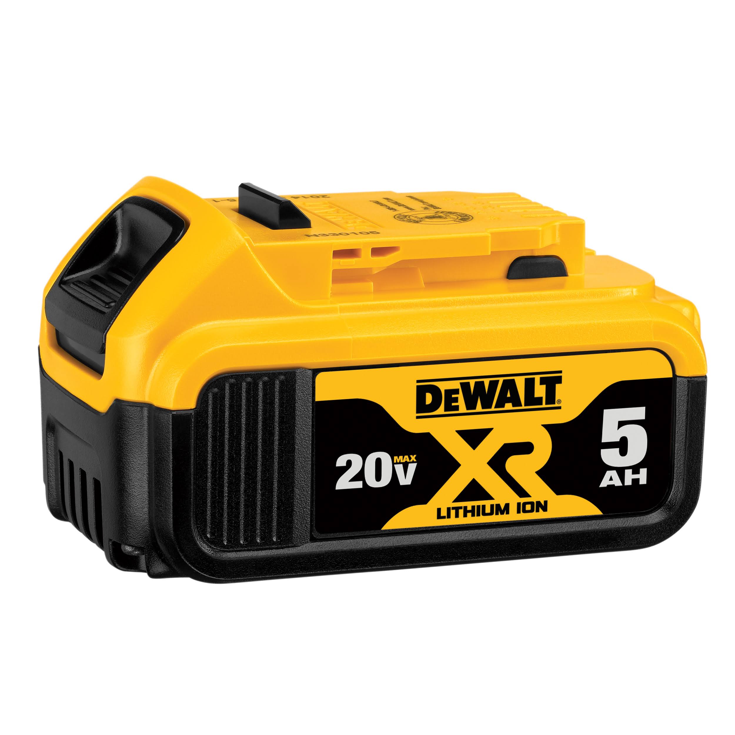 f2cb6674b8e4938987d4e355d88068dc63ec028334e14e0f558b802ebcefb277.jpg DeWalt DCB205 20-Volt Max Premium XR 5.0 Ah Lithium-Ion Battery Pack - Image 1