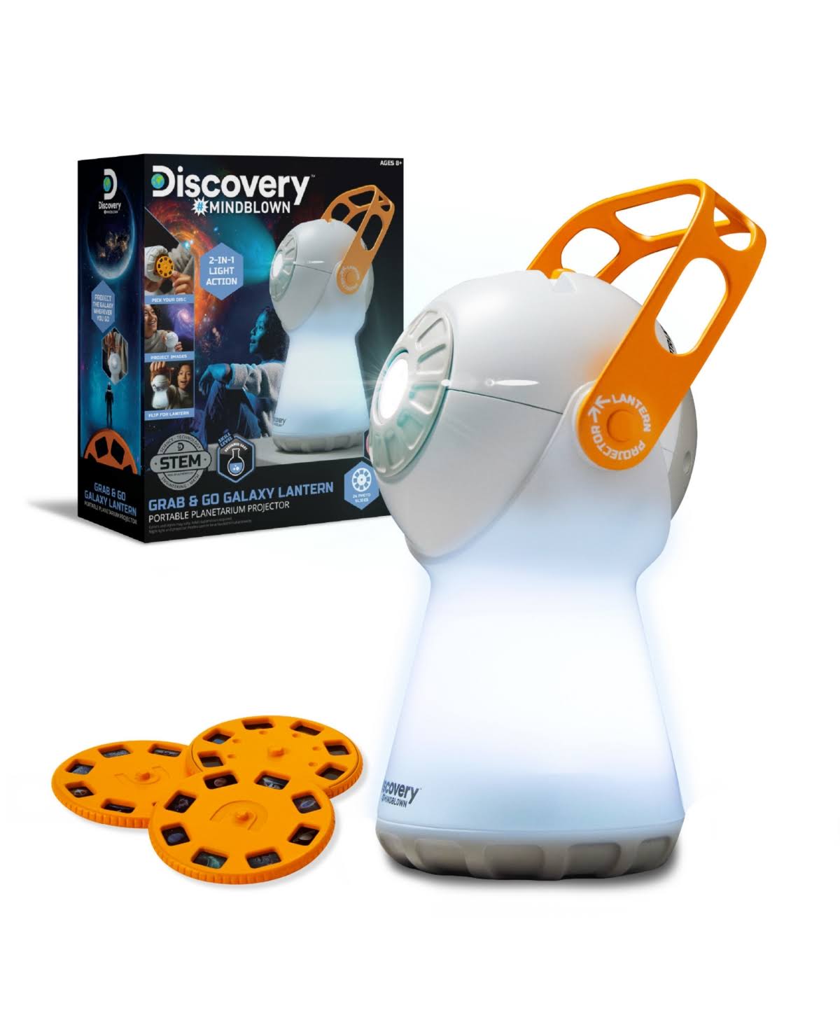 f32c2065552f98f13f1295e5d151523587b39db68c1bcf4f09c145ad8953f23e.jpg Discovery #Mindblown Galaxy Lantern Portable Planetarium Projector - Image 1