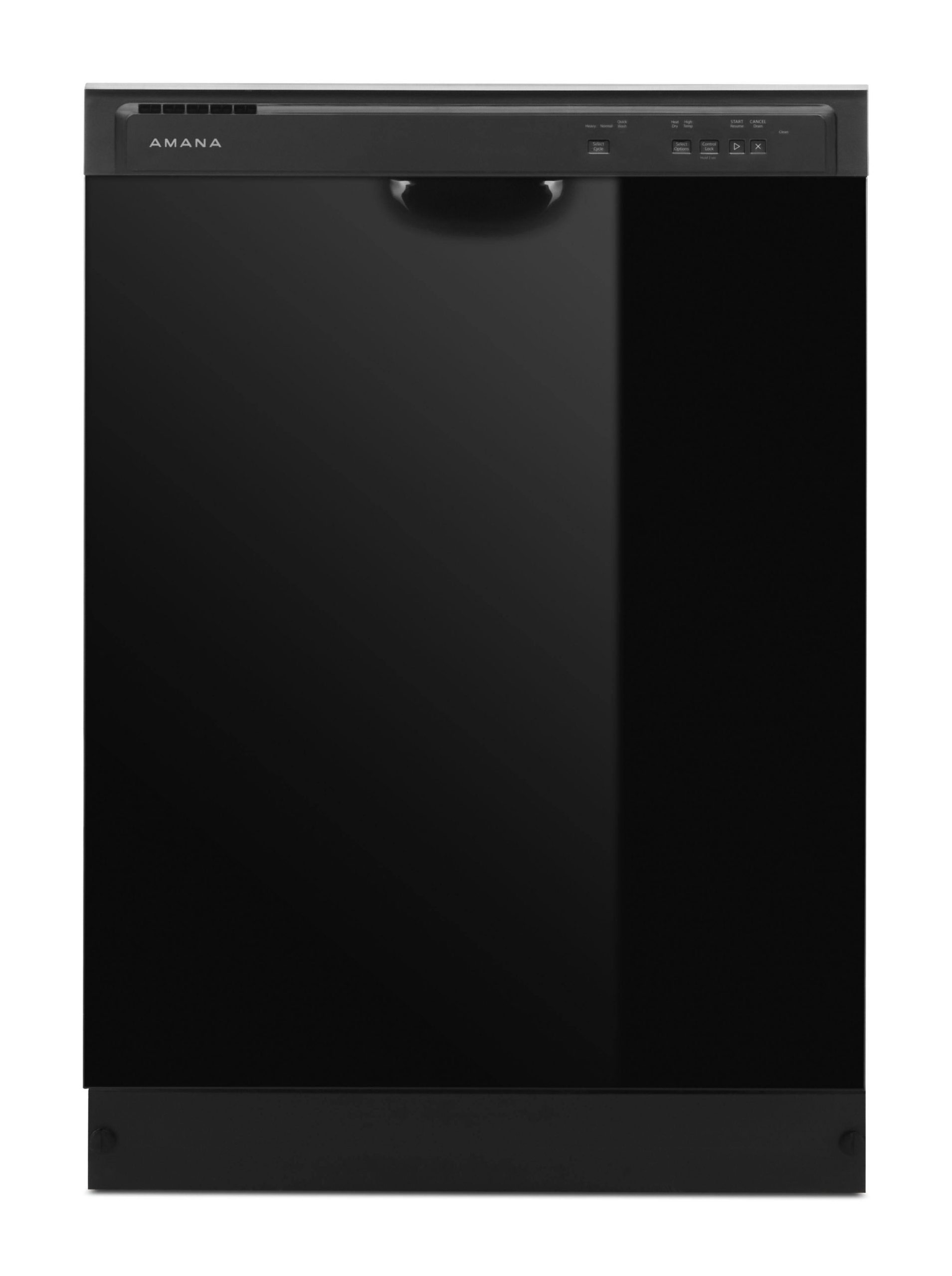 f3389789c2068e788b1a9ffcae0b8e89bc58c2b2bcb0b56340995546bec79ccb.jpg Amana Dishwasher with Triple Filter Wash System Black - Image 1
