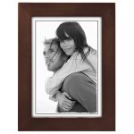 Malden 5x7 Linear Dark Walnut Wood Frame