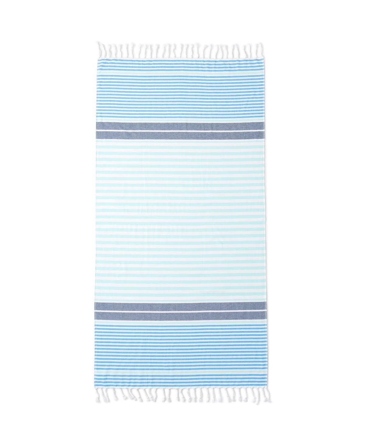 f35feb6faa6e8b1c99f6103437984ab18c97ba9da6b421e859582371647d73bc.jpg Lands' End Turkish Cotton Beach Towel, Dark Blue, BEACHTOWEL - Image 1