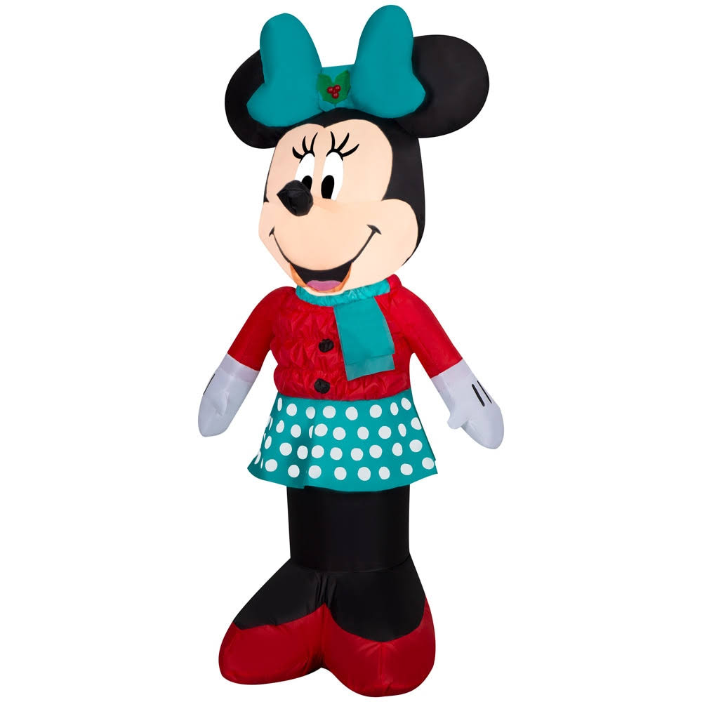 f369ddebf1db1d93b7e0500d66f3a7a99a21f9a45824d77137224720b3cadbef.jpg Disney 3.5-ft Lighted Minnie Mouse Christmas Inflatable | 881765 - Image 1
