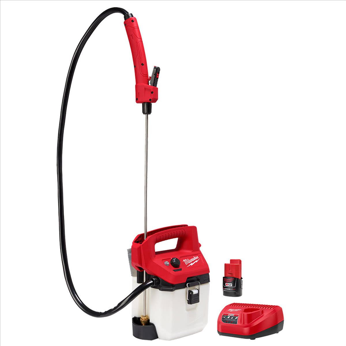 f378f6fb958bbd50120dba5c4baa1ad8f2944ed9667b6385fe47c66cc2da422d.jpg Milwaukee 2528-21G1 M12 1 Gallon Handheld Sprayer Kit - Image 1