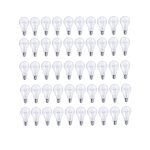 Bulbrite 861944 25 Watt Dimmable Clear A19 Incandescent Light Bulbs with Medium E26 Base, 2700K Warm White Light - Pack of 25