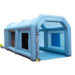 VEVOR 20x10x8ft Inflatable Paint Booth, Inflatable Spray Booth, High Powerful 480w+750w Blowers Spray Booth Tent, Car Paint Tent Air Filter System