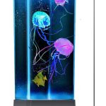 Electric Jellyfish Tank Table Lamp with Color Changing Light Gift for Kids Men
