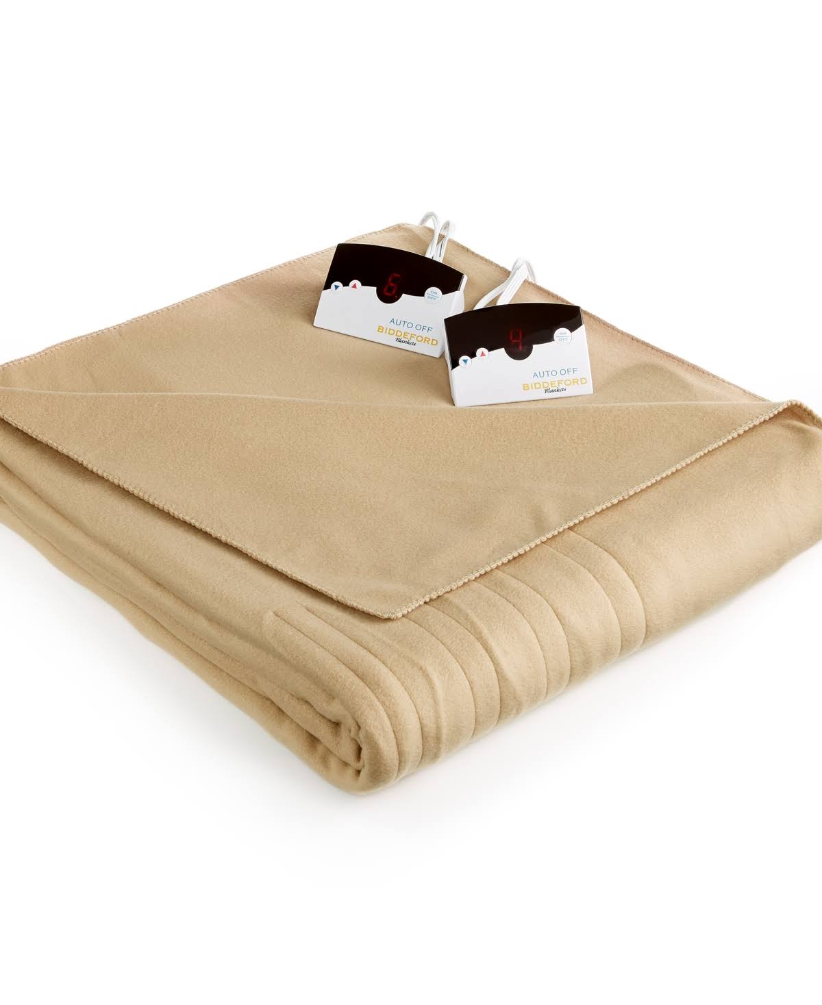 f3b1d983e2c8f412fc3ebd9833d0977bf38aacafe7692ea40978fbbeafa95d19.jpg Biddeford Comfort Knit Fleece Electric Queen Blanket, Created for Macy's - Fawn - Image 1