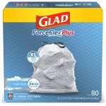 Glad ForceFlex Kitchen Pro Drawstring Trash Bags - Fresh Clean - 20 Gallon - 80