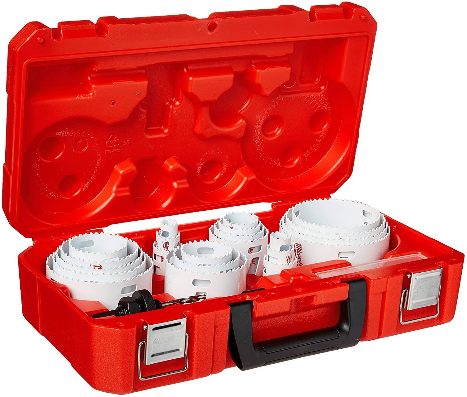f3cb4c422533d5b0535514040daa7b92469d400a38b869fc6686bfa0ff7d2701.jpg Milwaukee 49-22-4185 - All Purpose Professional Hole Dozer 28-Piece Hole Saw Kit-Instock - Image 1